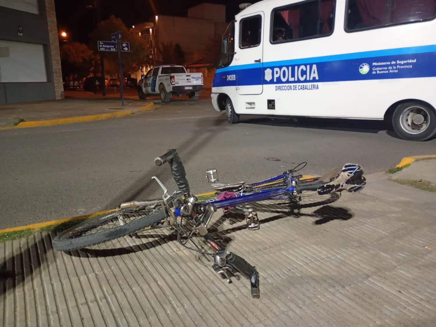 Im{agen del accidente de Belgrano y Passo