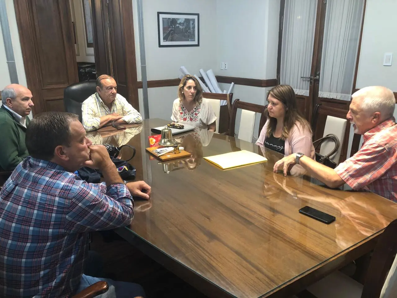 Sánchez comenzó con las gestiones para reconstruir establecimientos escolares