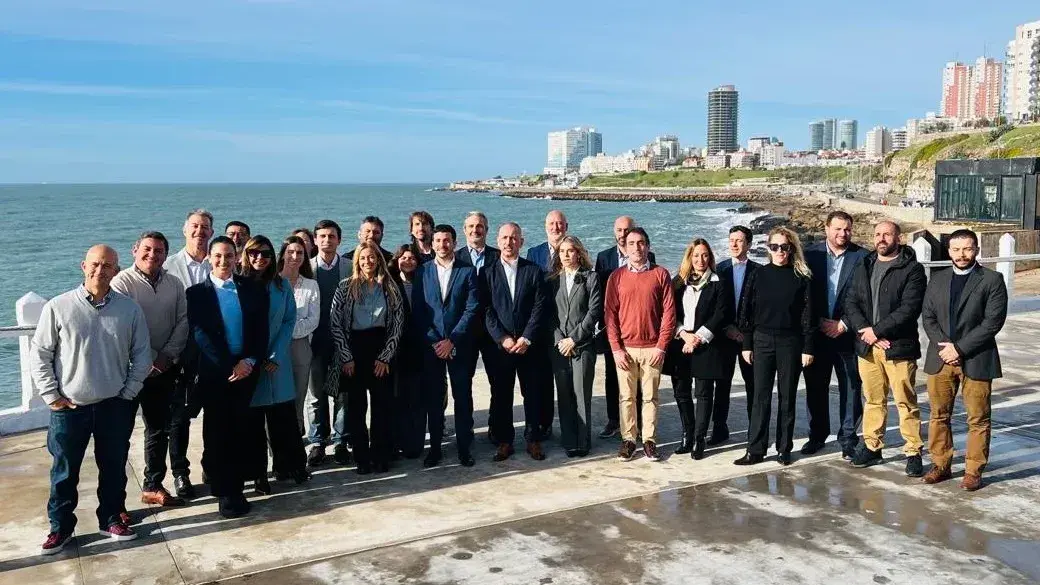 Presente. En el encuentro de referentes de empresas aerocomerciales