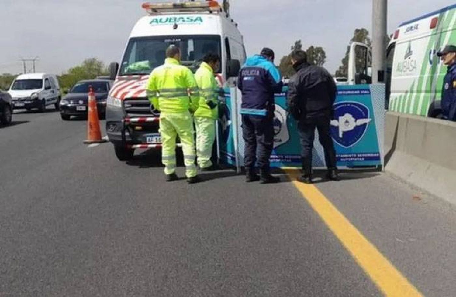 Una pareja que discutía en la Autopista 25 de Mayo se bajó del auto, fue atropellada y murió