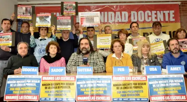 Gremios docentes bonaerenses confirmaron un banderazo en defensa de la educación pública