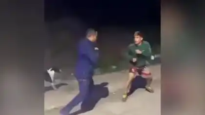 Imagen tomada de la filmación de los testigos.