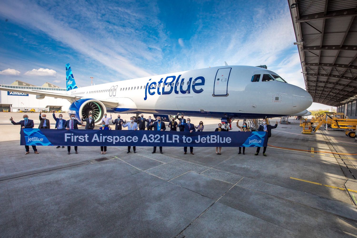 JetBlue recibe el primer Airbus A321LR con interior Airspace