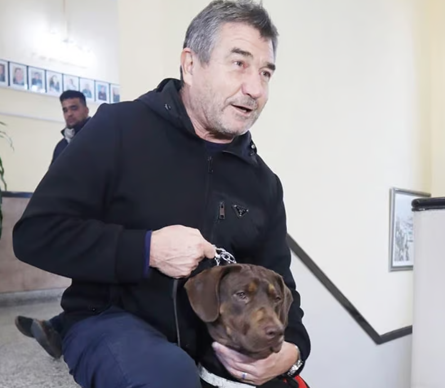 Bruno, el perro detective de drogas del Ministro de Seguridad de Entre Ríos