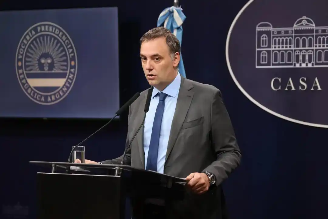 El vocero presidencial, Manuel Adorni