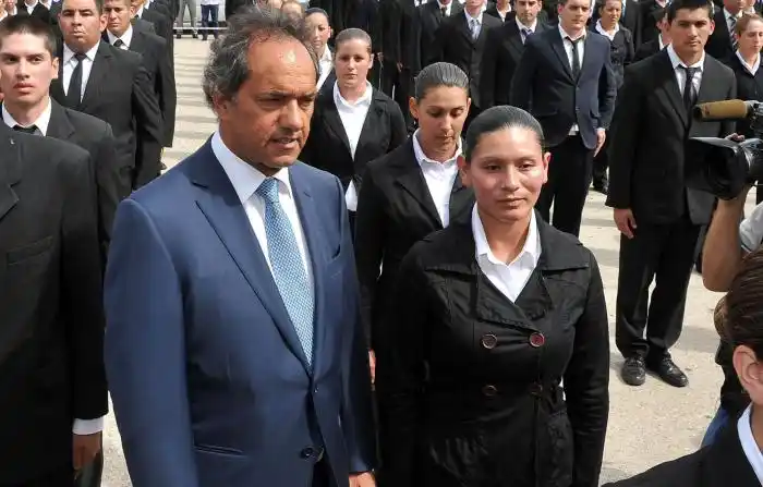 Scioli en Quilmes: "Estamos proyectando llegar a 90 mil policías"