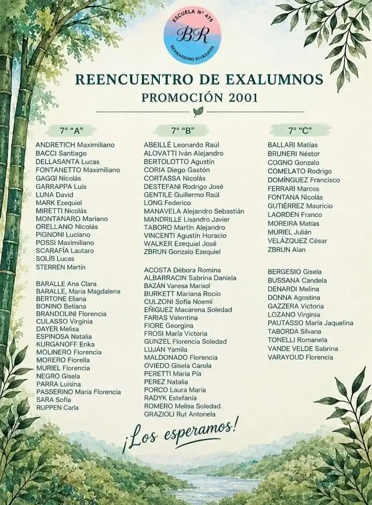 Bodas de oro y plata de la Escuela Nº 475 "Bernardino Rivadavia" - 1