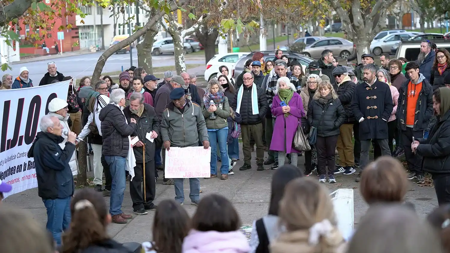 En el paseo de la Memoria. Se realizó una concentración en nuestra ciudad en apoyo a la expresidenta