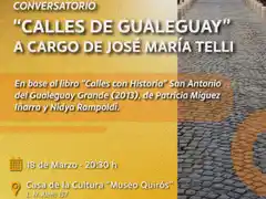 Conversatorio “Calles de Gualeguay”: Un Viaje por la Historia Local