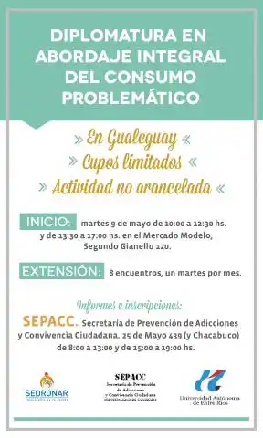 El próximo martes comienza la diplomatura de Uader y Sepacc  