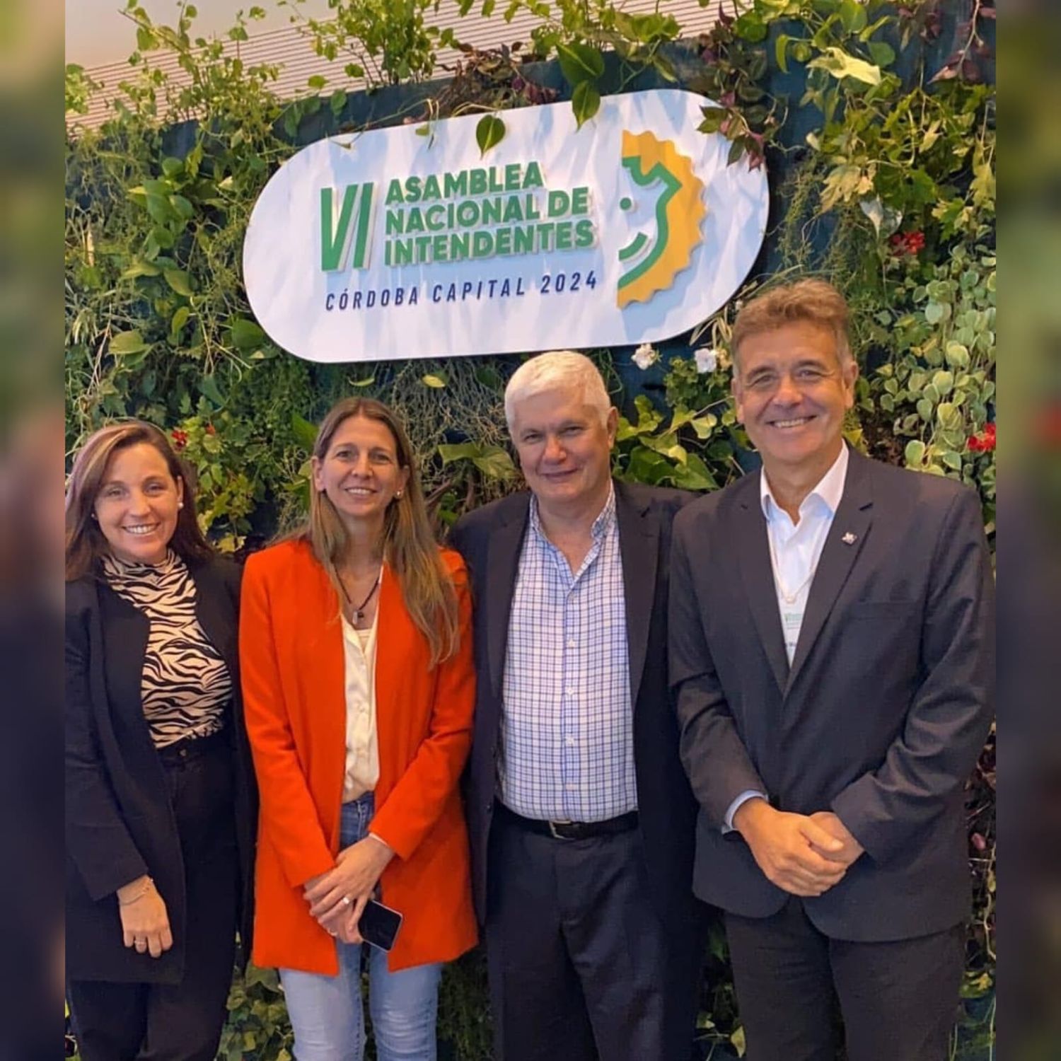 Mariana Rodríguez, Silvina Arcangioli, Ricardo Bertolino y Leonel Maximino en Córdoba.