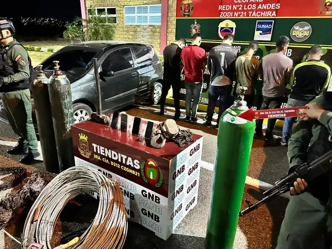 Caen 6 presuntos saboteadores del sistema eléctrico en Táchira (+ Fotos)