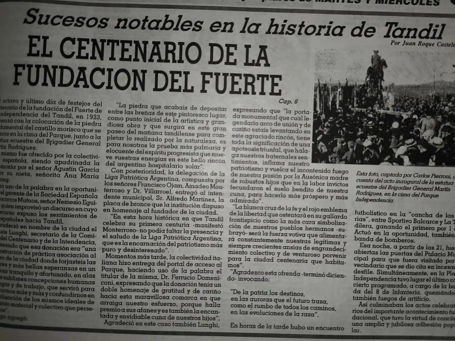 El centenario de la Fundación del Fuerte - Cap. 6.