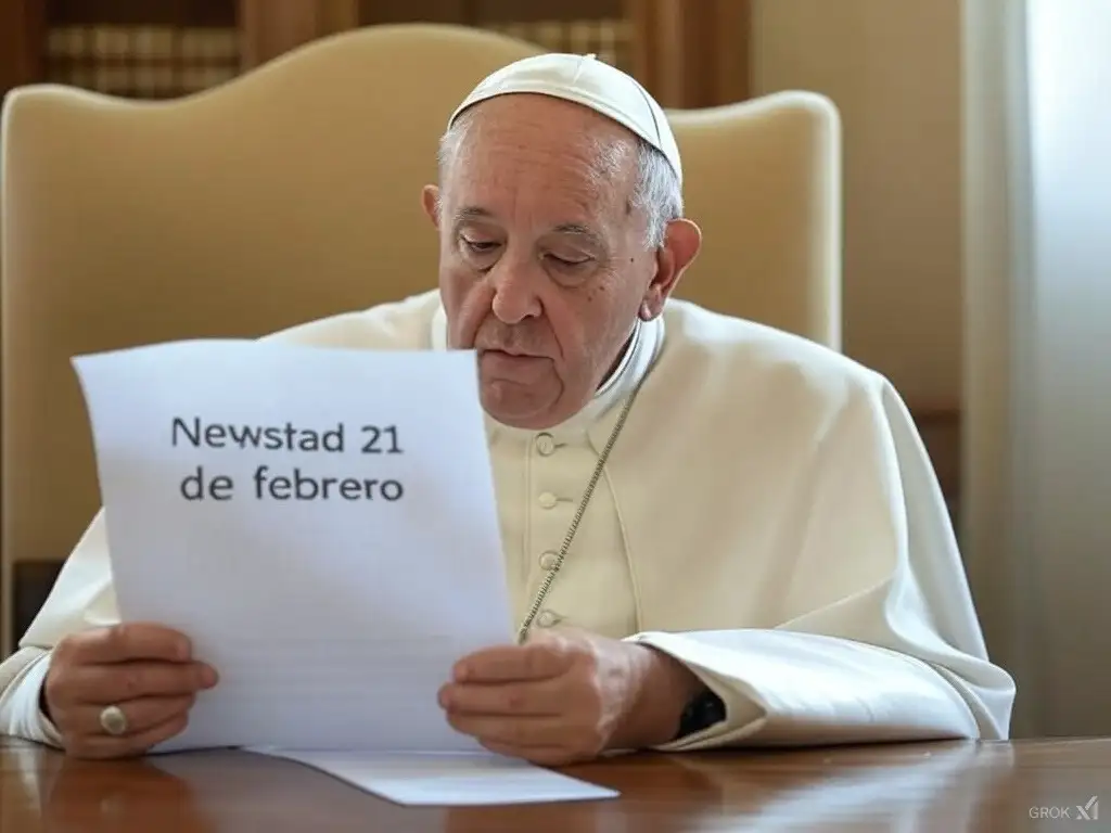 Santoral. Francisco, leyendo el Santoral del 21 de febrero.