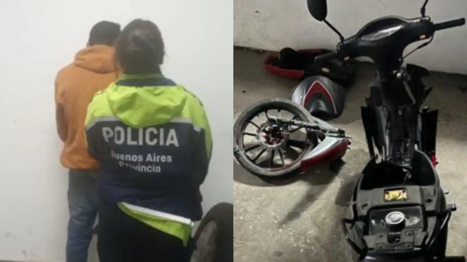 Robó una moto de un complejo y la chocó contra un árbol