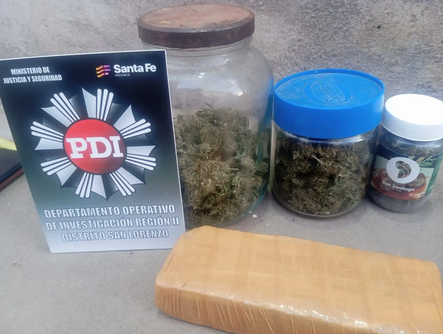 Serodino: secuestraron 109 kilos de marihuana y detuvieron a un sospechoso