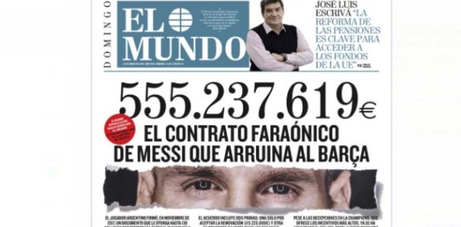 Se filtró el contrato por 555.237.619 euros que Messi firmó con el Barcelona