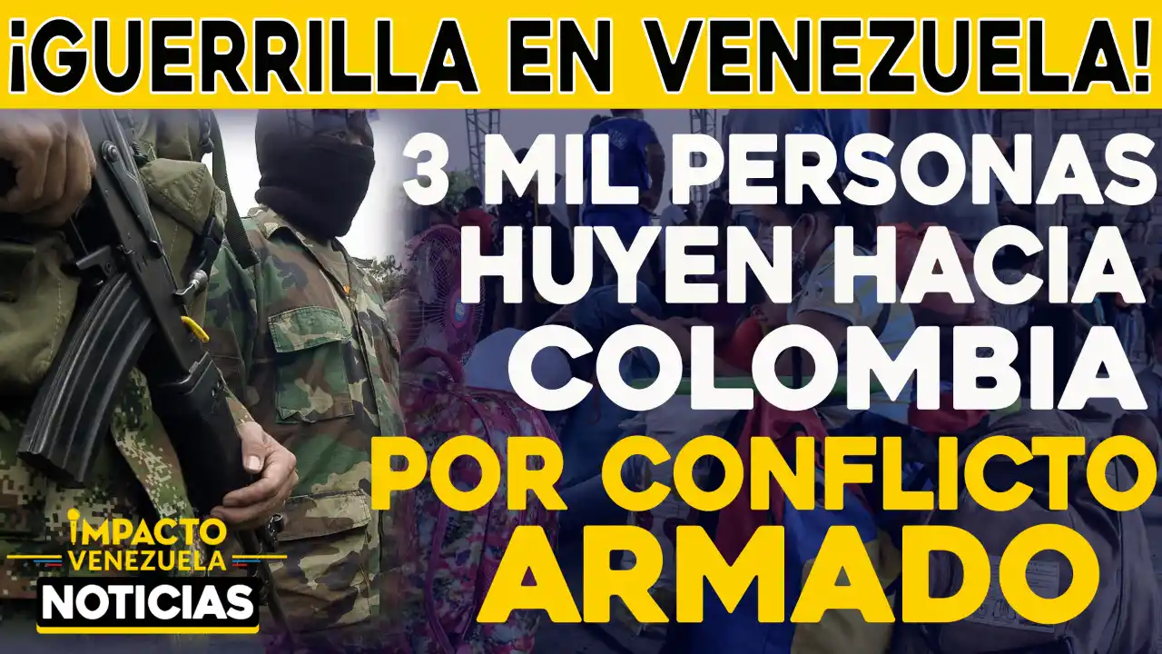 Familias venezolanas huyen DESPAVORIDAS de operativos militares en frontera