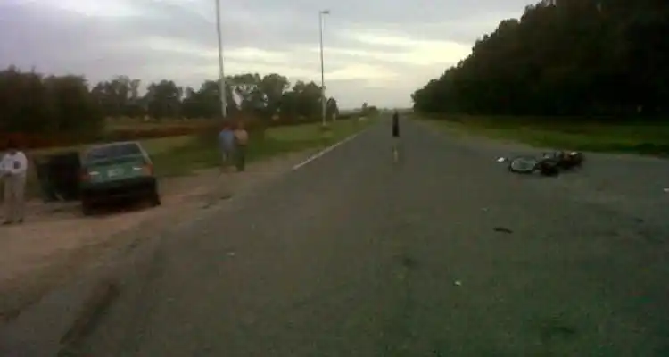 Accidente en acceso a Santa Lucía: Una menor fue trasladada a San Pedro