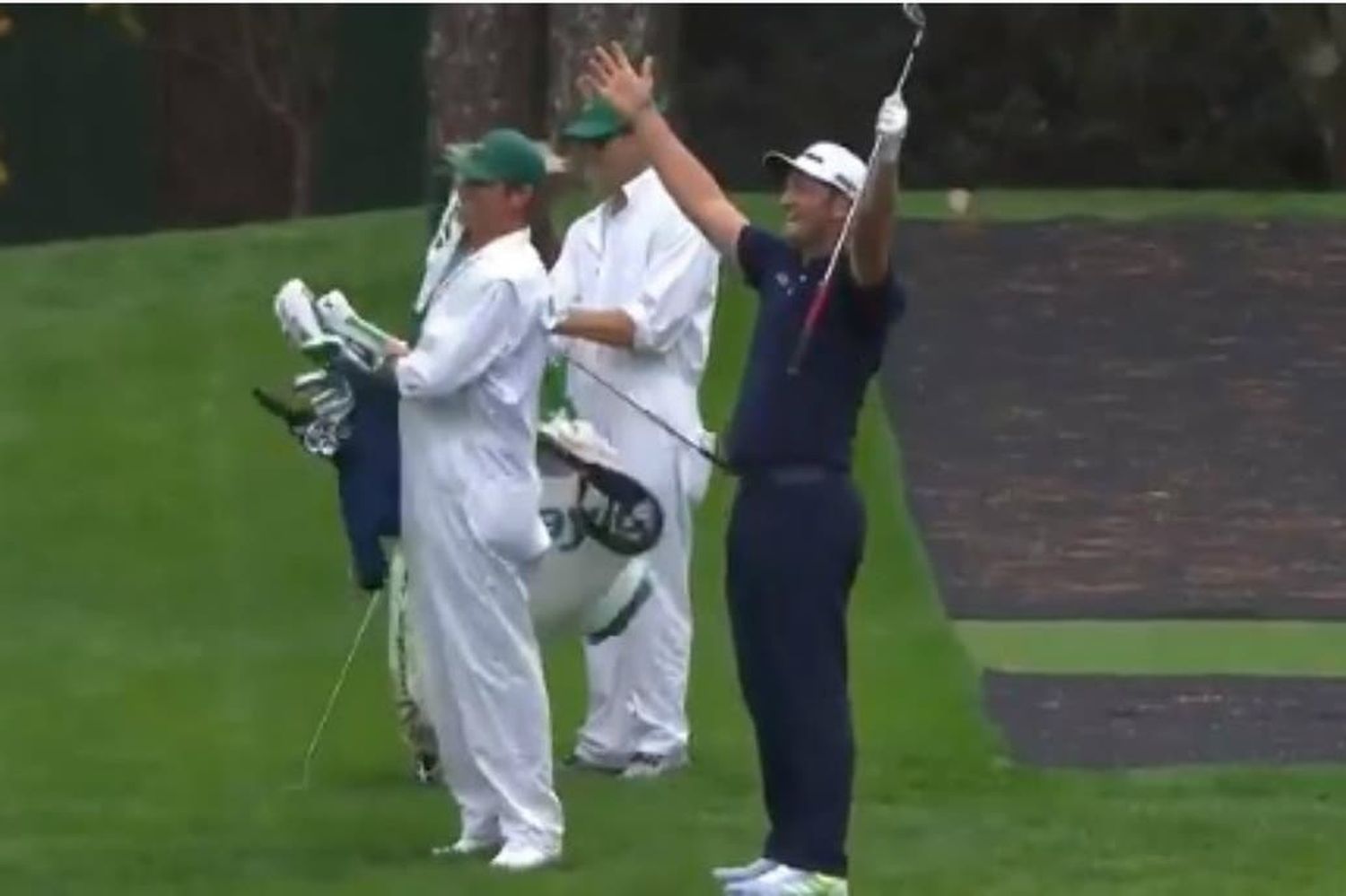 Increíble hoyo en uno del español Jon Rahm en una práctica del Masters de Augusta