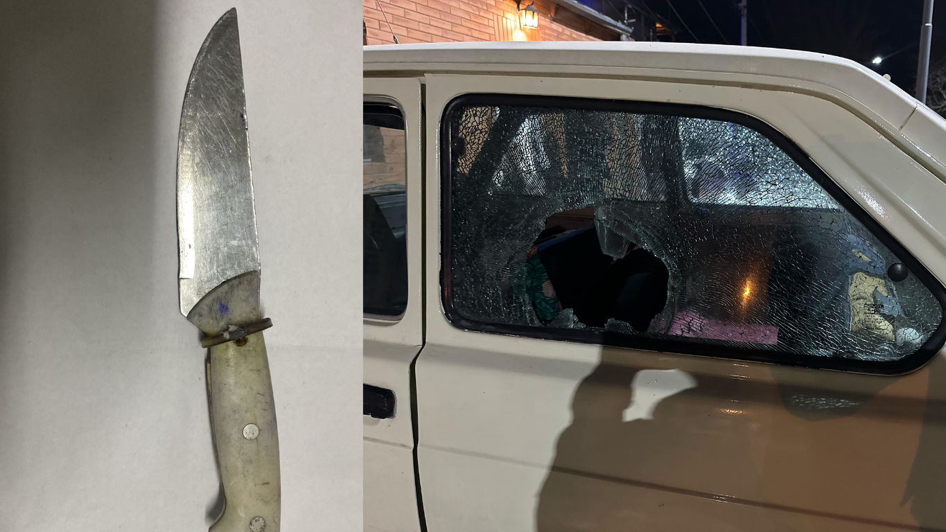 Granadero Baigorria: amenazó a una vecina con un cuchillo, le destrozó el auto y fue detenido.