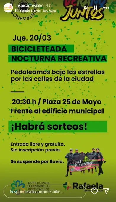 Tercera bicicleteada nocturna