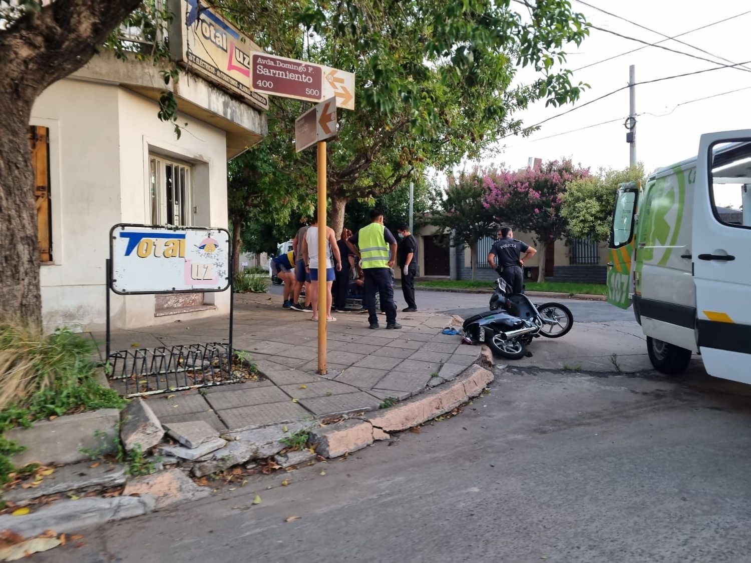 En poco más de dos horas, al menos tres accidentes con personas trasladadas al Hospital