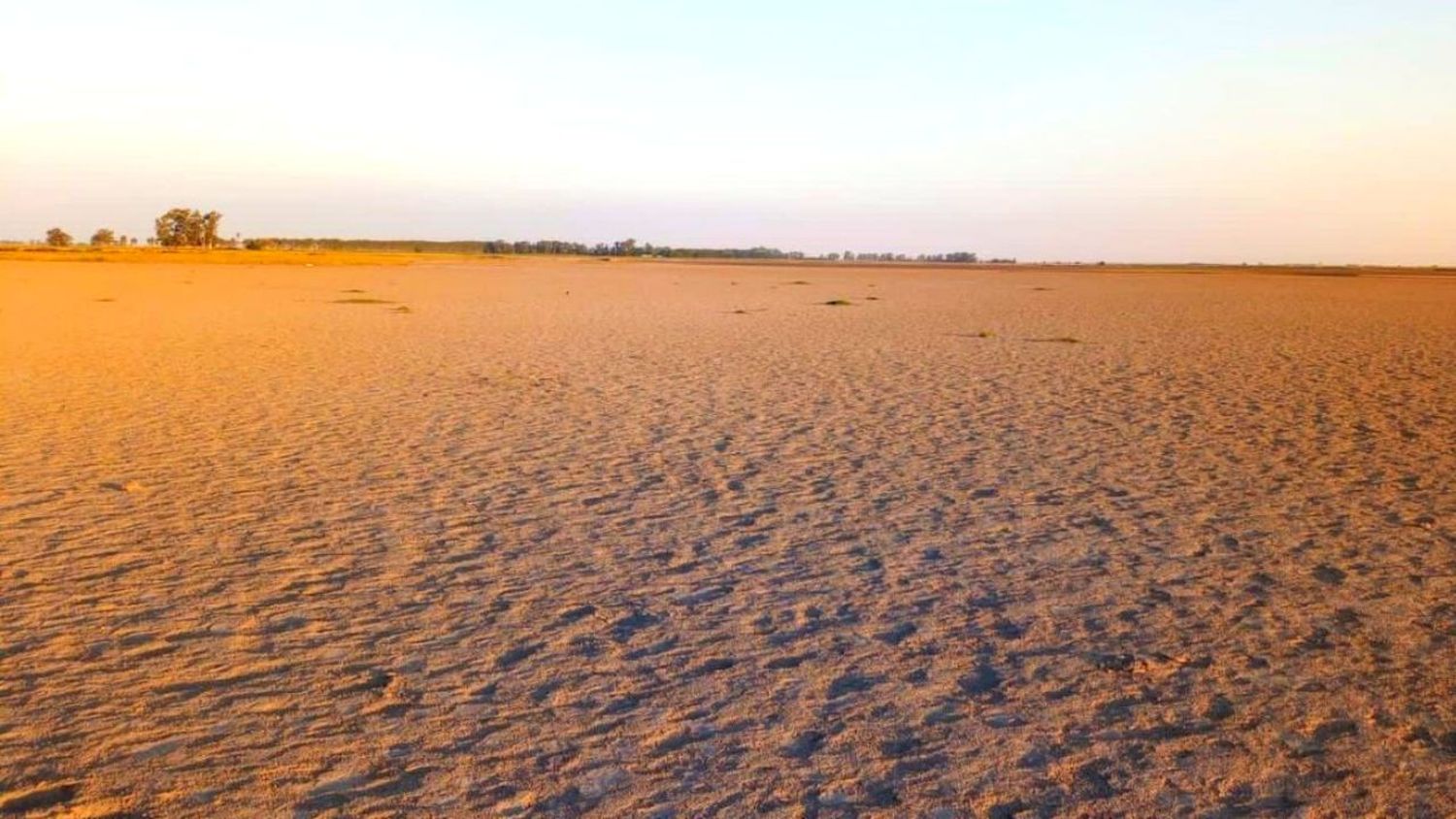 Por la sequía extrema se secó otra laguna en el sur santafesino