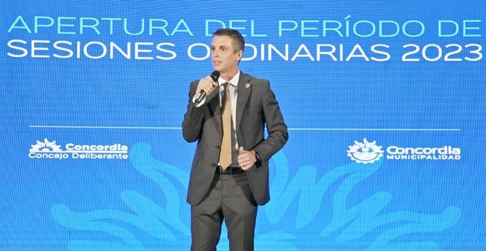 Cresto presidió el inicio de sesiones  del Concejo Deliberante