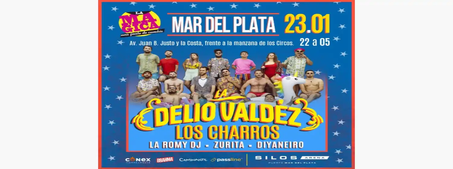 La Delio Valdez y Los Charros juntos en Mar del Plata