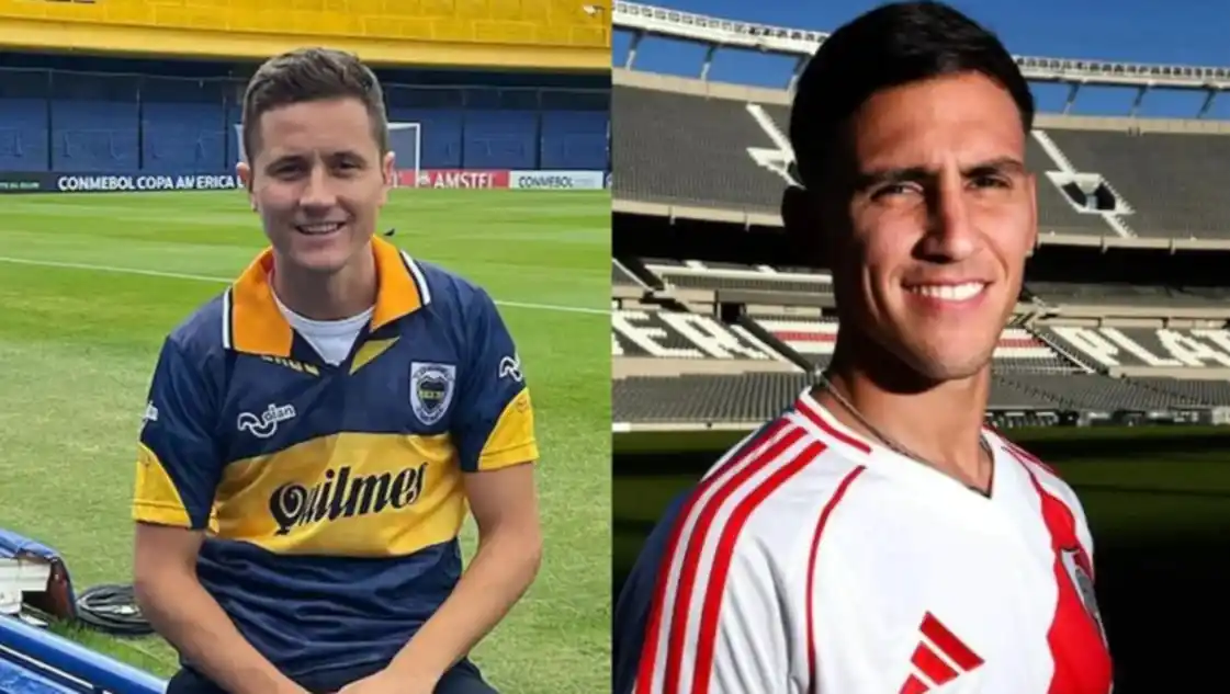 Ander Herrera y Matías Rojas. Foto: archivo-La Nueva.