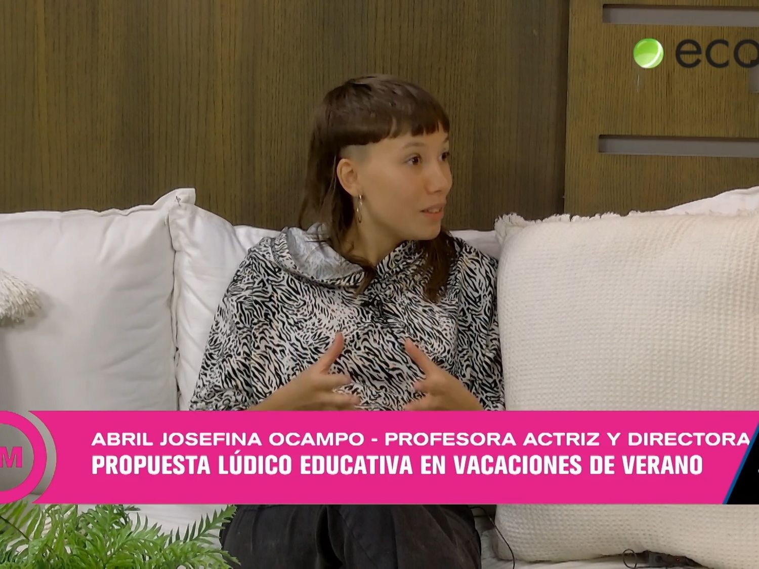 Abril Josefina Ocampo y las Propuestas para el verano