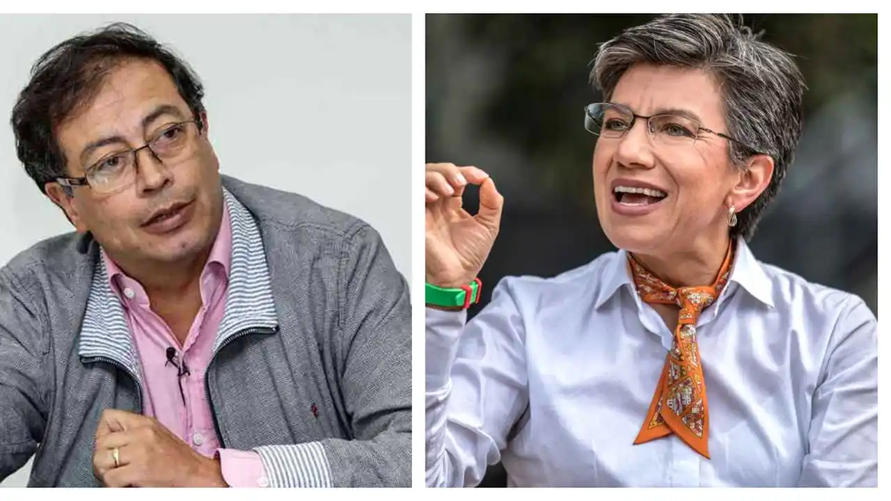 CHOCAN Gustavo Petro y Claudia López; ya comenzó la puja por el poder en las elecciones del 2023
