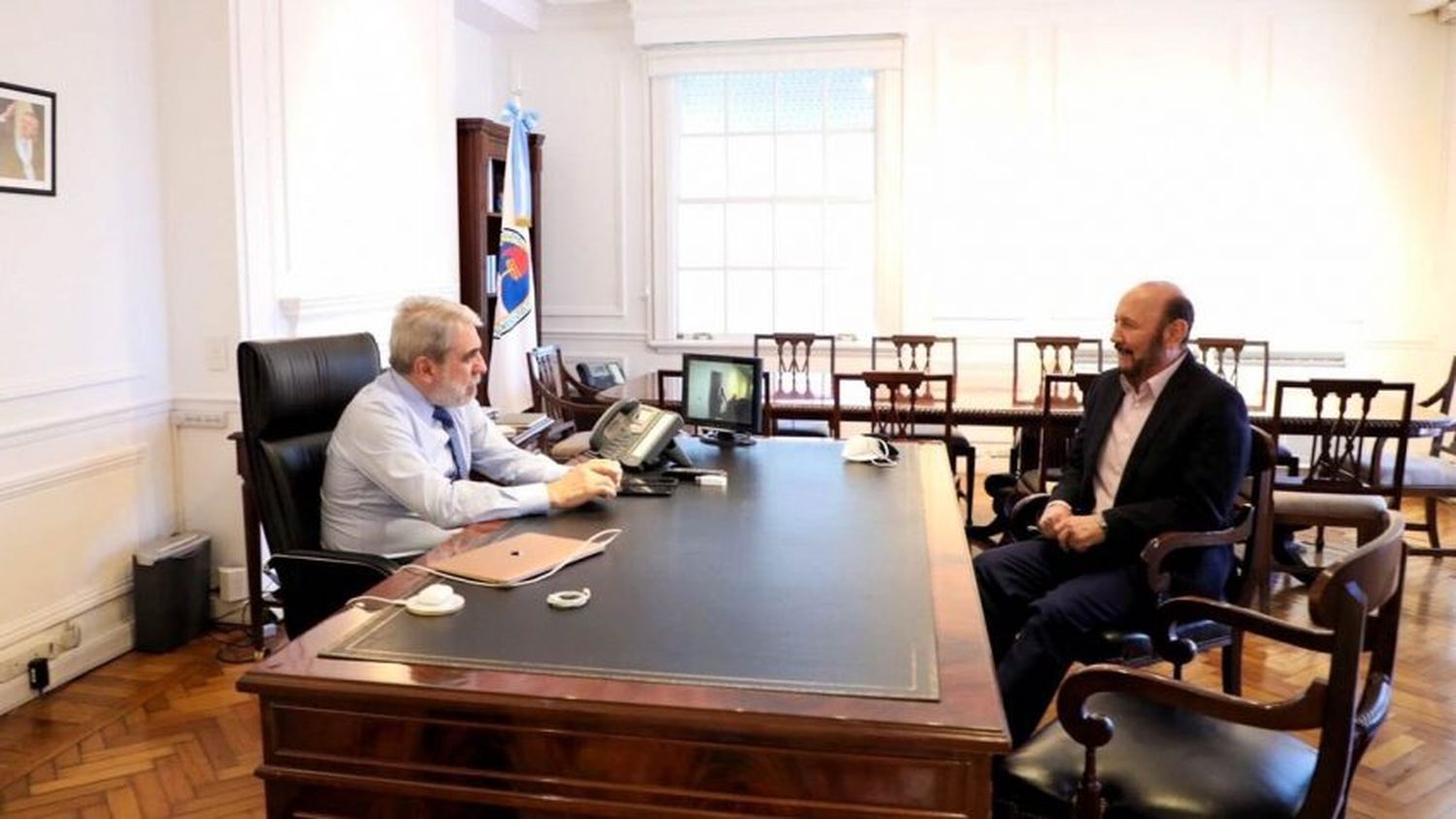 Insfrán se reunió con el ministro de Seguridad de la Nación