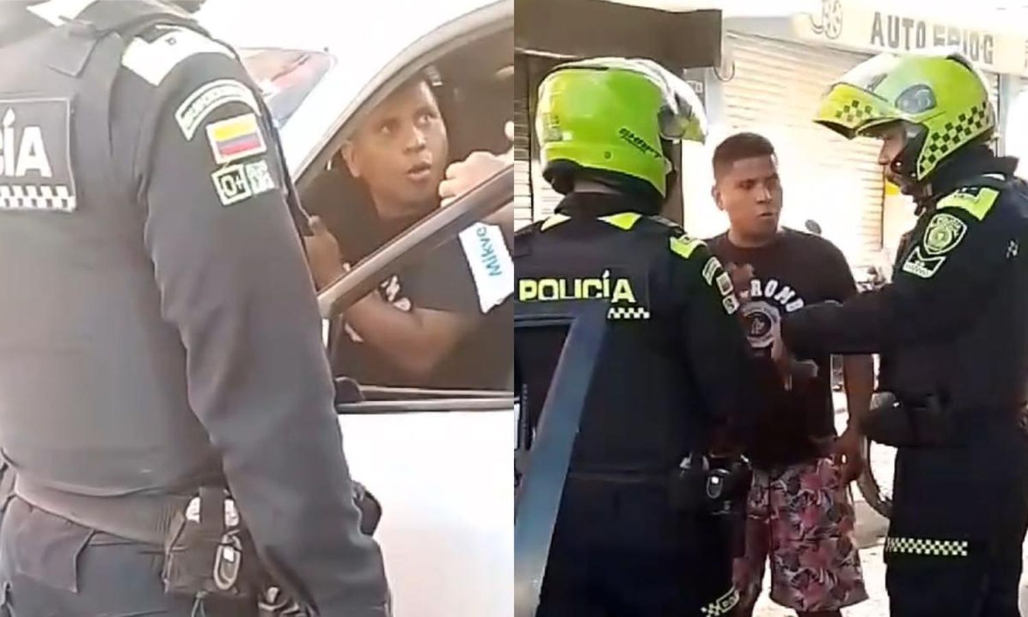 Conductor borracho se quedó dormido en un semáforo: policías le echaron agua para despertarlo