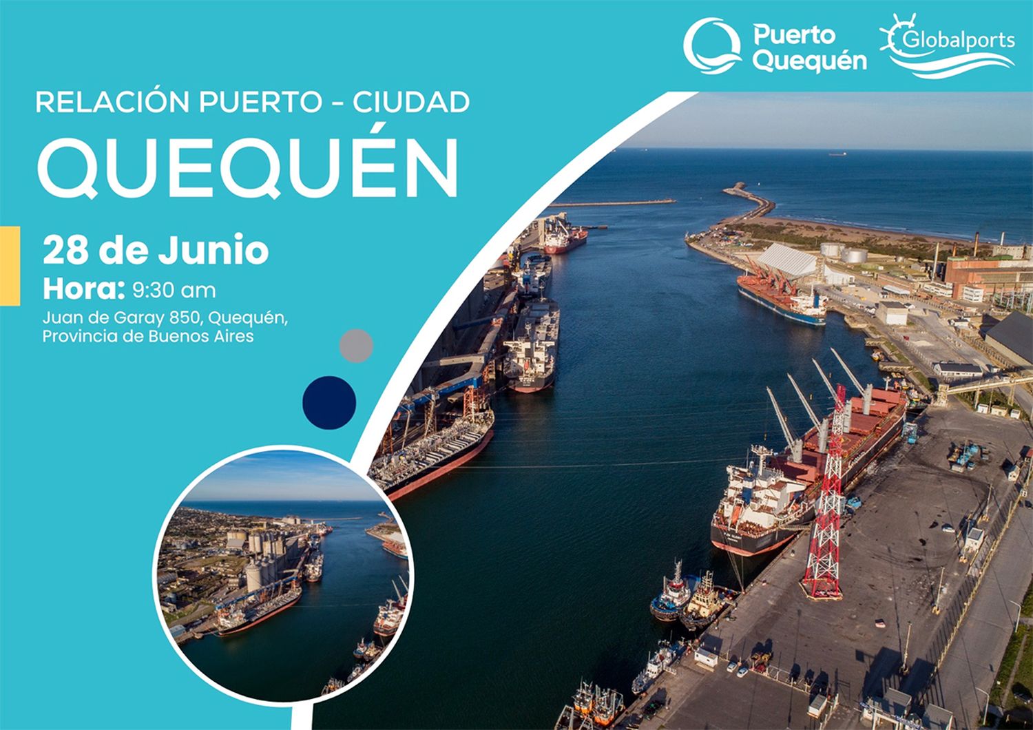 Puerto Quequén y Globalports realizan el congreso “Relación Ciudad-Puerto”