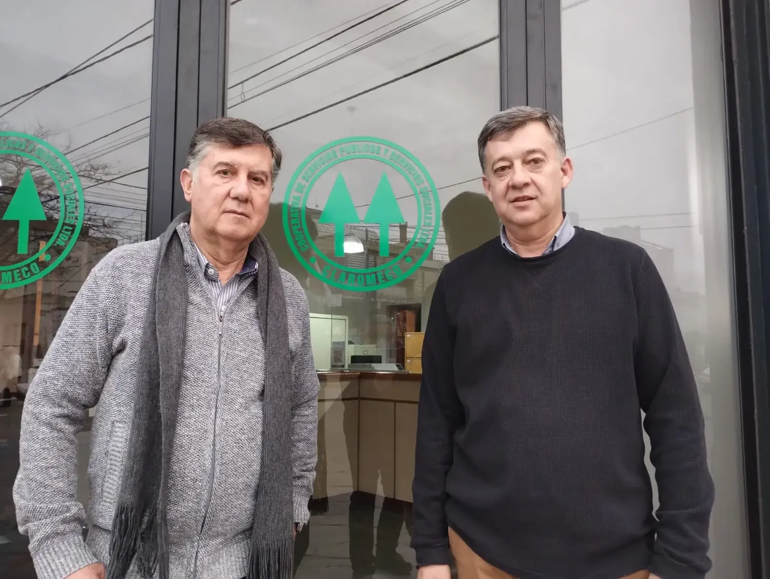 Carlos Preciado (actual Presidente) de CELCLA, junto a Martín Di Rado. Ambos hablaron con La Voz del Pueblo al finalizar el conteo de los votos