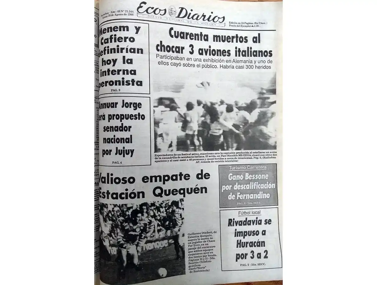 Lunes 29 de agosto de 1988