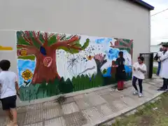 Inauguran mural sobre biodiversidad en la escuela Nº 76 Soldado Gómez