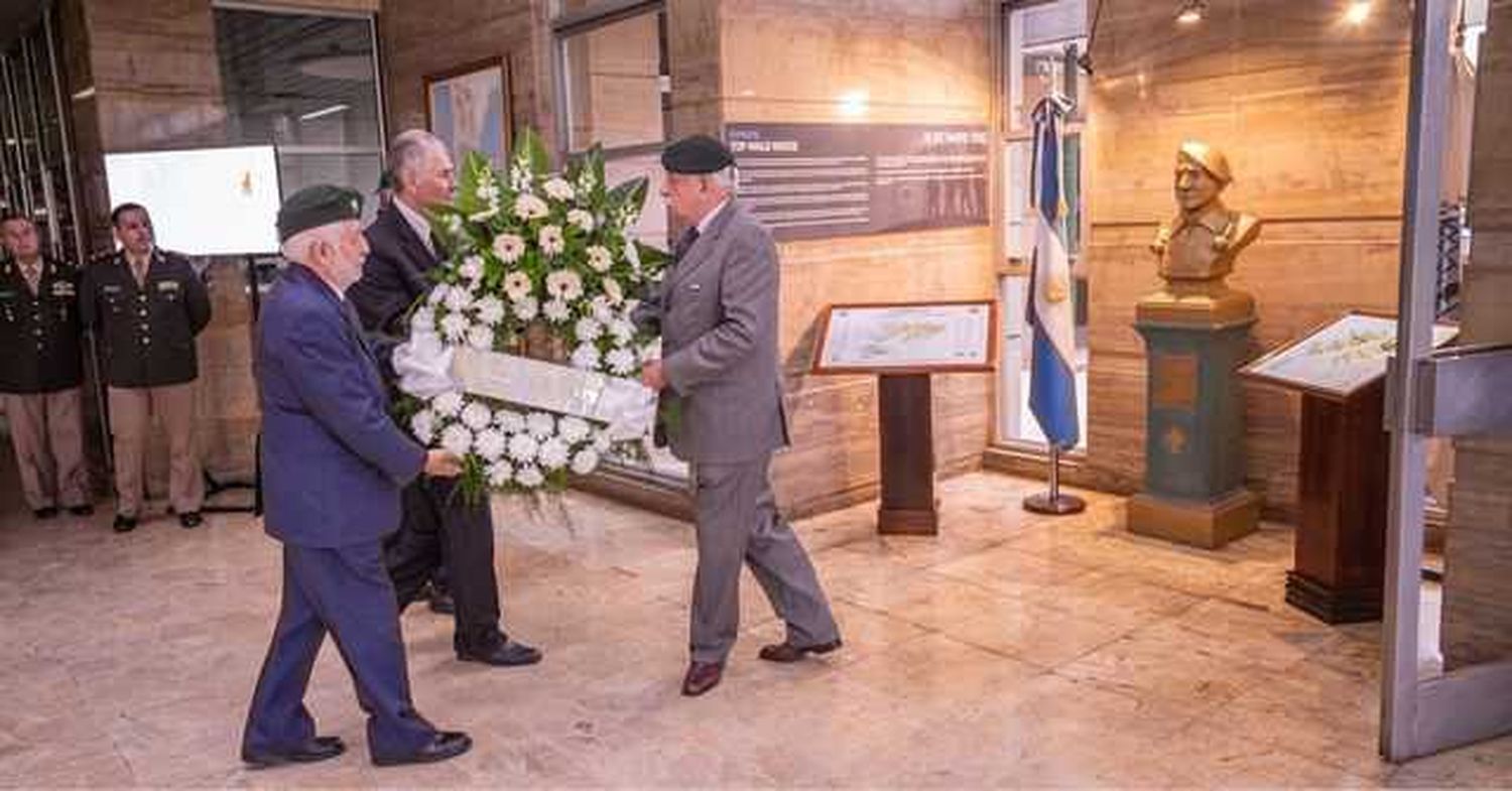 Héroes de Malvinas: el Instituto Geográfico Nacional rindió homenaje a Mateo Sbert