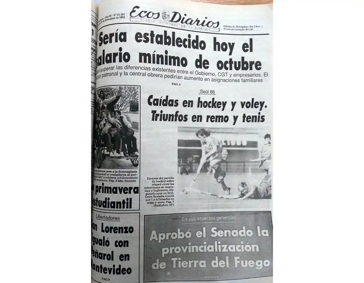 Martes 20 de septiembre de 1988