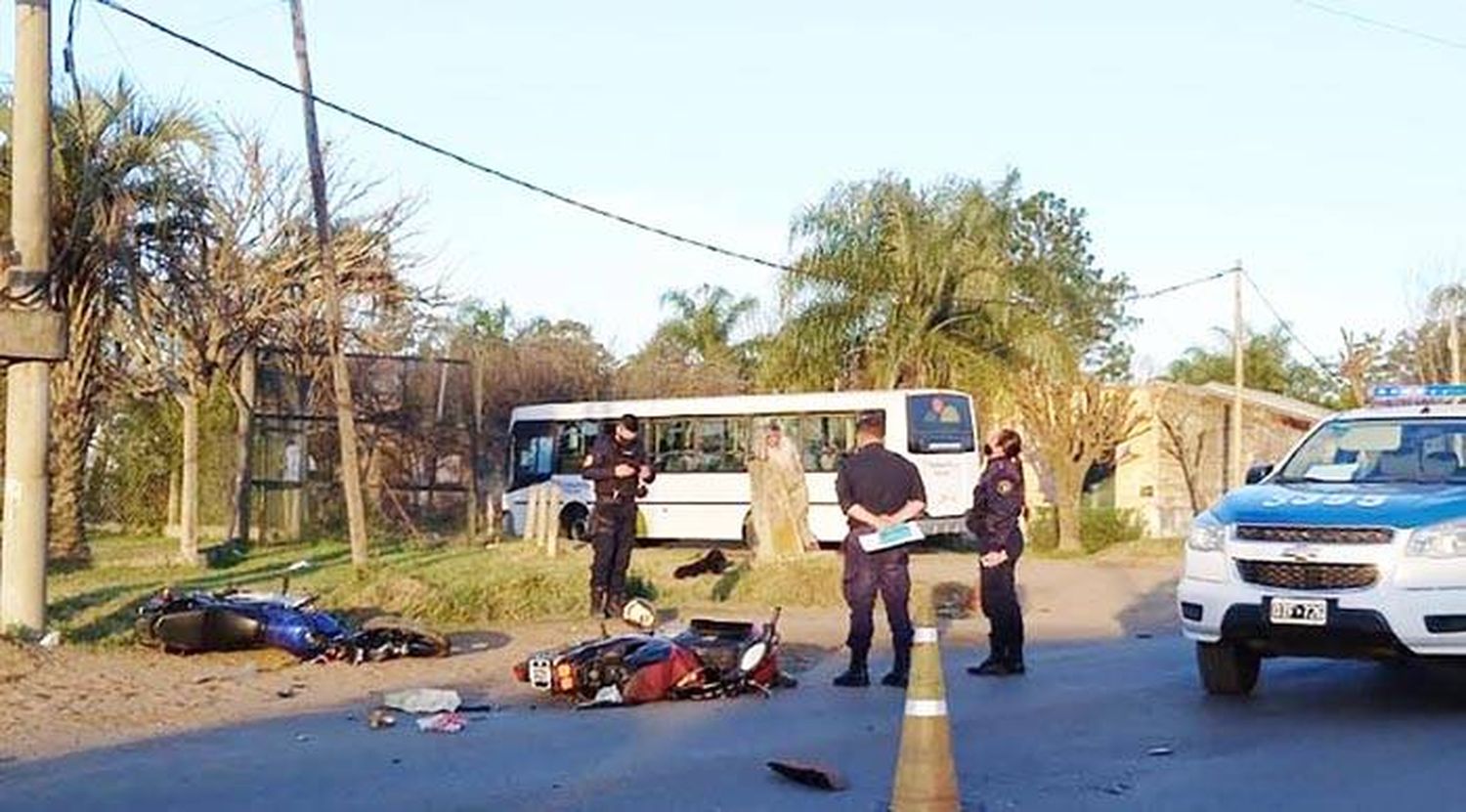 Dos motocicletas fueron protagonistas de un accidente con heridos de gravedad