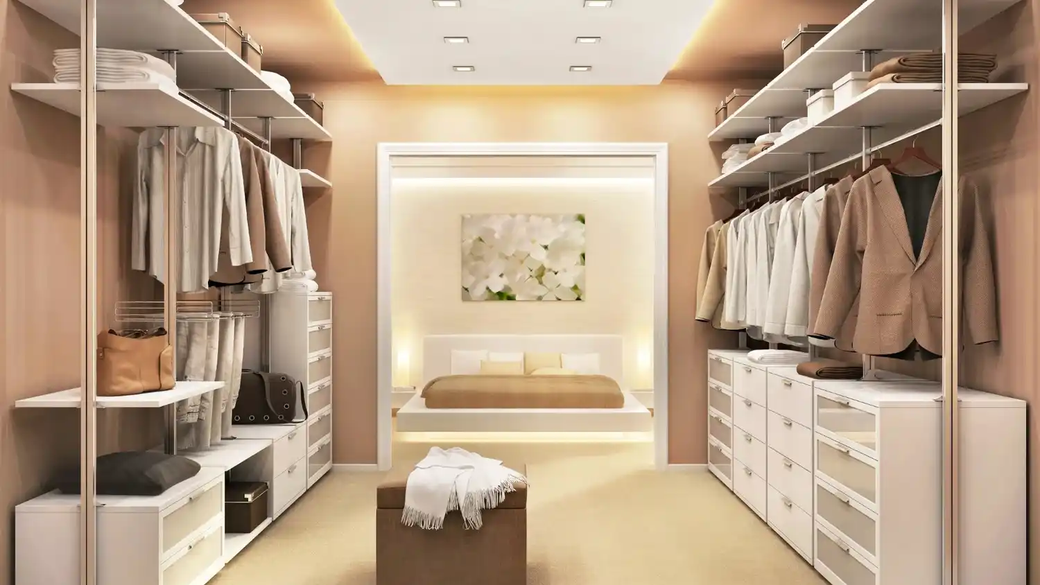 Adiós al ropero con puertas: la tendencia en decoración que gana espacio en los dormitorios