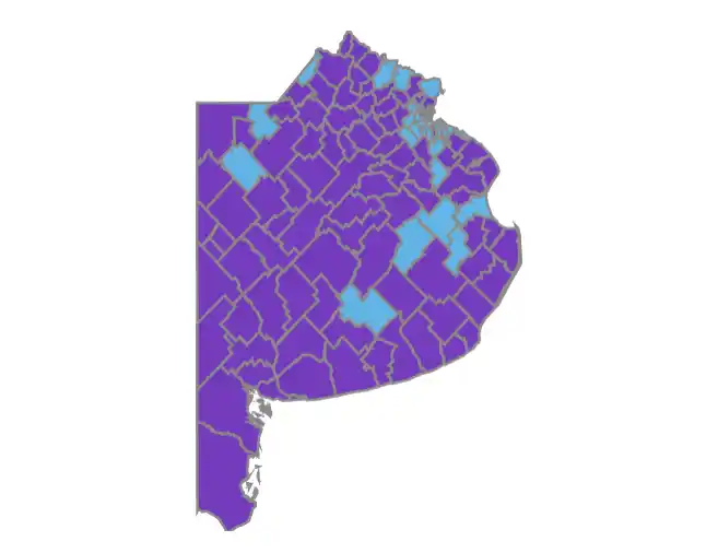 LLA se impone en 99 comunas.