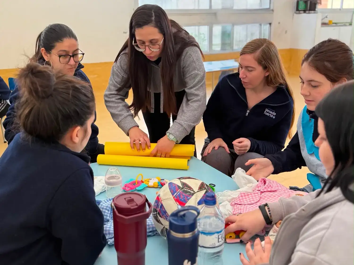 "ESI desde el comienzo", la denominación del taller realizado. Foto. MVT