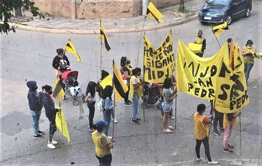 El MIJD movilizó en San Pedro para reclamar por planes sociales