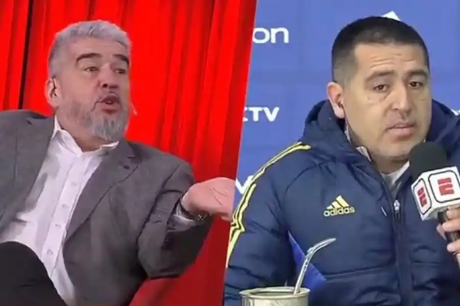 Riquelme se sacó por un comentario del Chavo Fucks y abandonó el móvil: "A mí no me reta ni mi viejo"