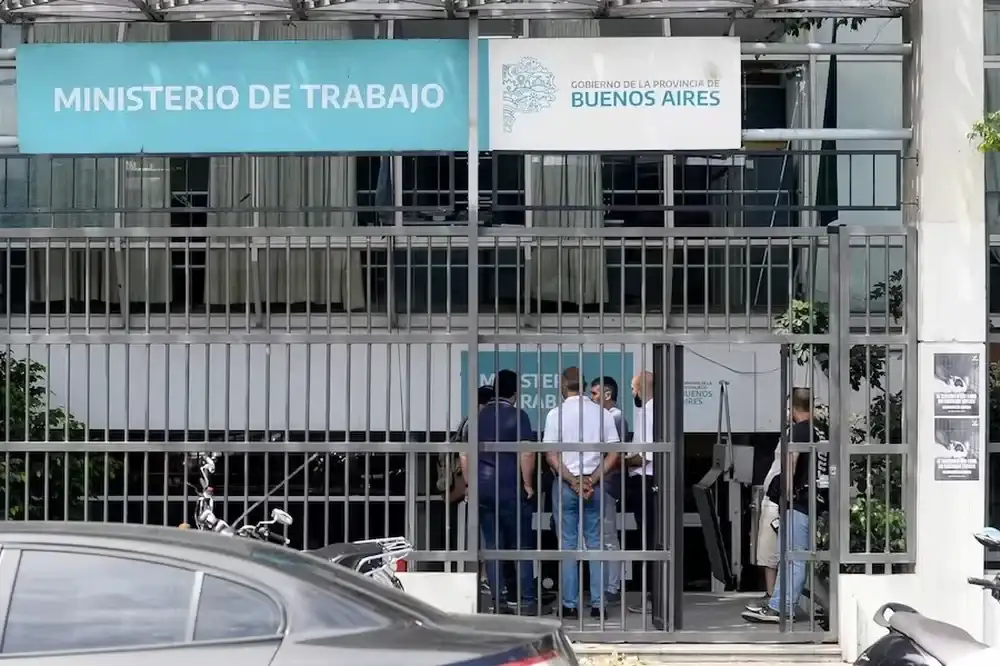 Sede del Ministerio de Trabajo bonaerense.