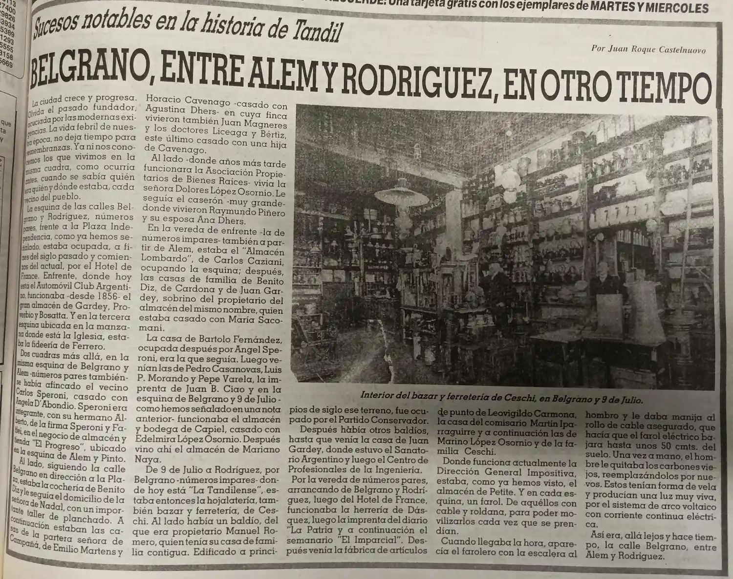 Belgrano, entre Alem y Rodríguez, en otro tiempo