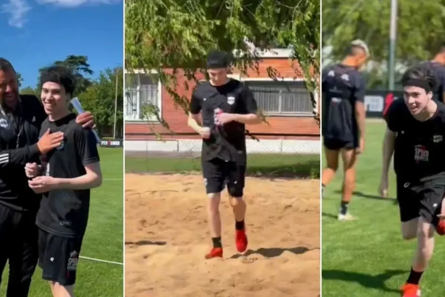 El streamer santafesino Spreen tuvo su primer entrenamiento con Riestra: mirá el video